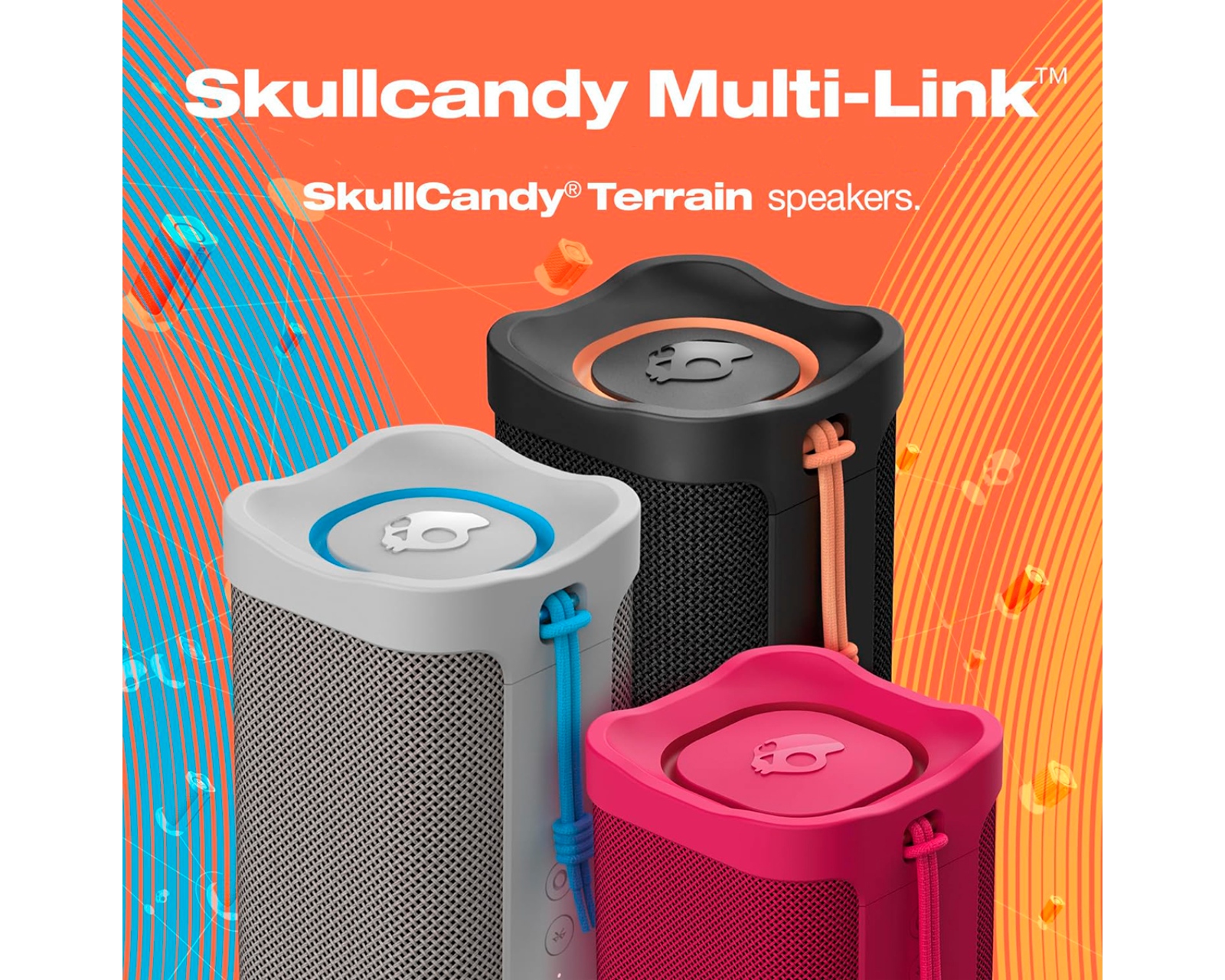 Foto 8 pulgar | Skullcandy Terrain Mini Altavoz Bluetooth Inalámbrico Contra Agua Ipx7 Azul