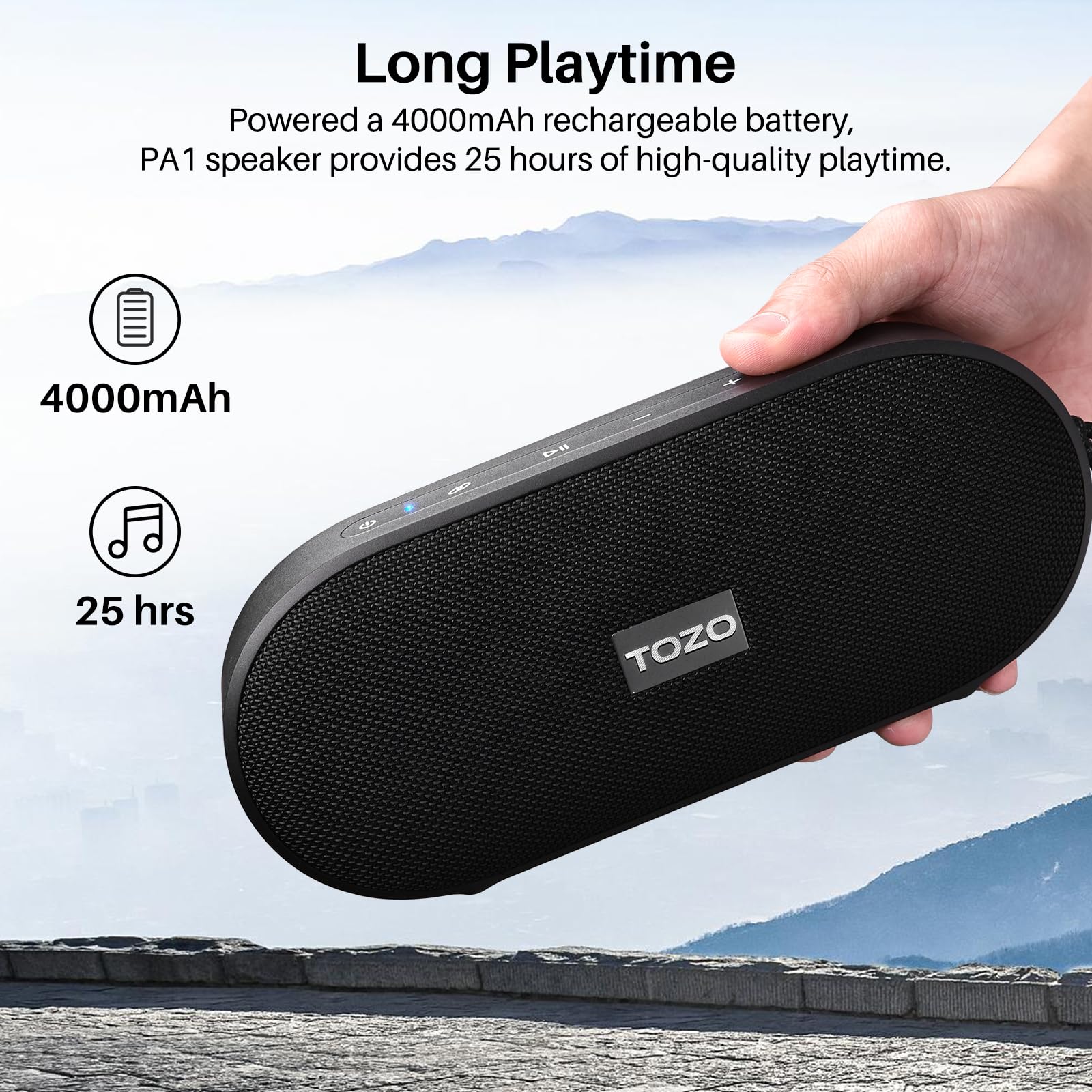 Foto 3 pulgar | Altavoz Bluetooth Tozo Pa1, 20 W, Sonido Estéreo, 25 Horas De Reproducción, Ipx7 - Venta Internacional.