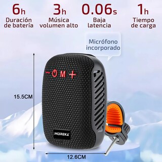 Foto 5 | Bocina Moto Bluetooth Con Sd, Radio Fm, 8w Resistente Al Agua