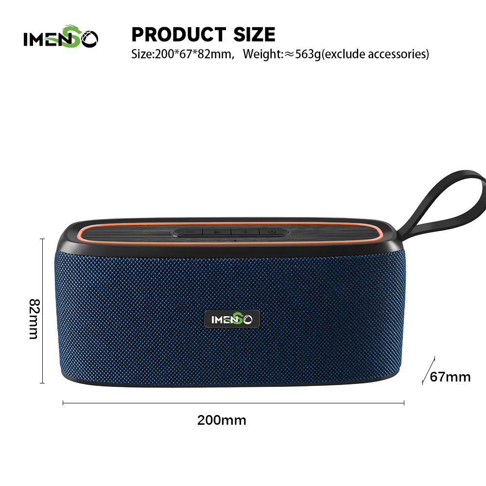 Foto 5 pulgar | Altavoz Bluetooth Imenso Ims-s1009 Exterior Portátil Rojo - Venta Internacional.