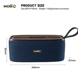 Foto 4 | Altavoz Bluetooth Imenso Ims-s1009 Exterior Portátil Rojo - Venta Internacional.