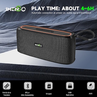 Foto 5 | Altavoz Bluetooth Imenso Ims-s1009 Exterior Portátil Rojo - Venta Internacional.