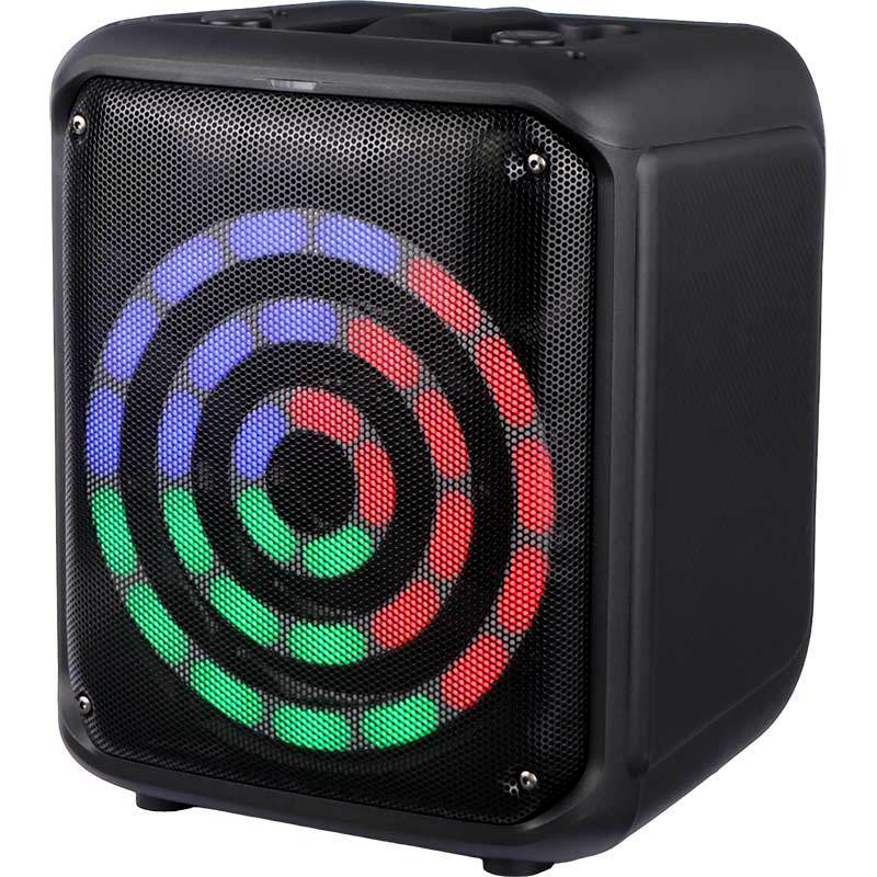 Foto 3 pulgar | Bocina Portátil Inalámbrica con  Bluetooth con Karaoke y Micrófono LED RGB