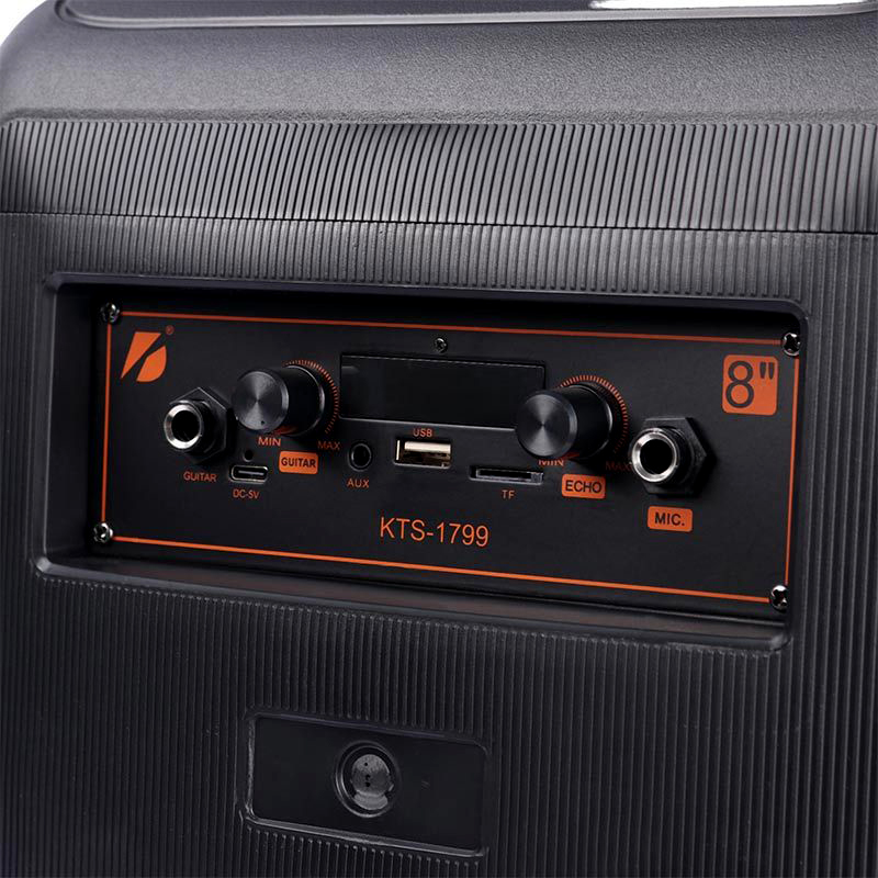 Foto 5 | Bocina Portátil Inalámbrica con  Bluetooth con Karaoke y Micrófono LED RGB
