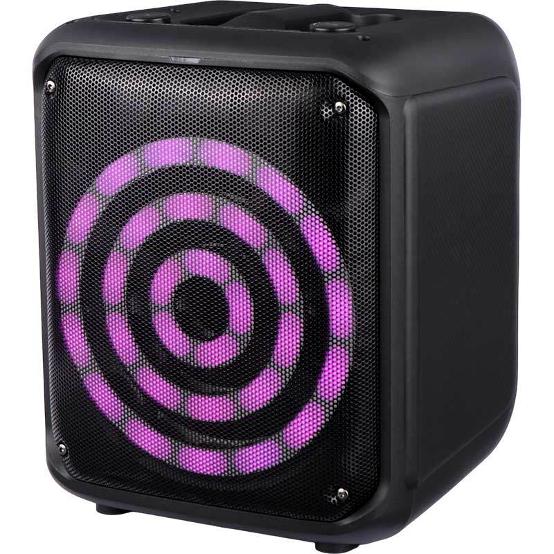 Foto 6 | Bocina Portátil Inalámbrica con  Bluetooth con Karaoke y Micrófono LED RGB