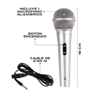 Foto 5 | Bocina Bafle Portátil Bluetooth 2 x 8 Pulgadas con Microfono