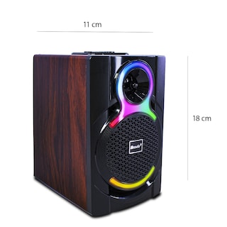 Foto 3 | Bocina Bluetooth De 4 Pulgadas Con Luz Led Bts-1825