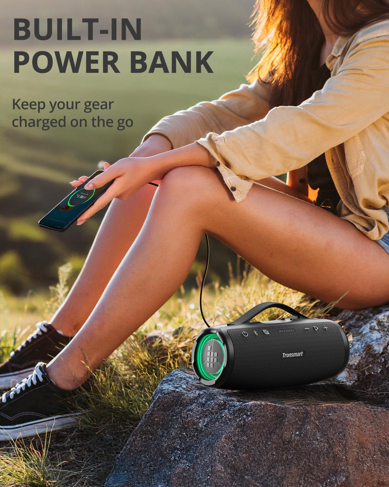 Foto 8 pulgar | Altavoz Bluetooth Portátil Tronsmart Mirtune S100 50w Negro - Venta Internacional.