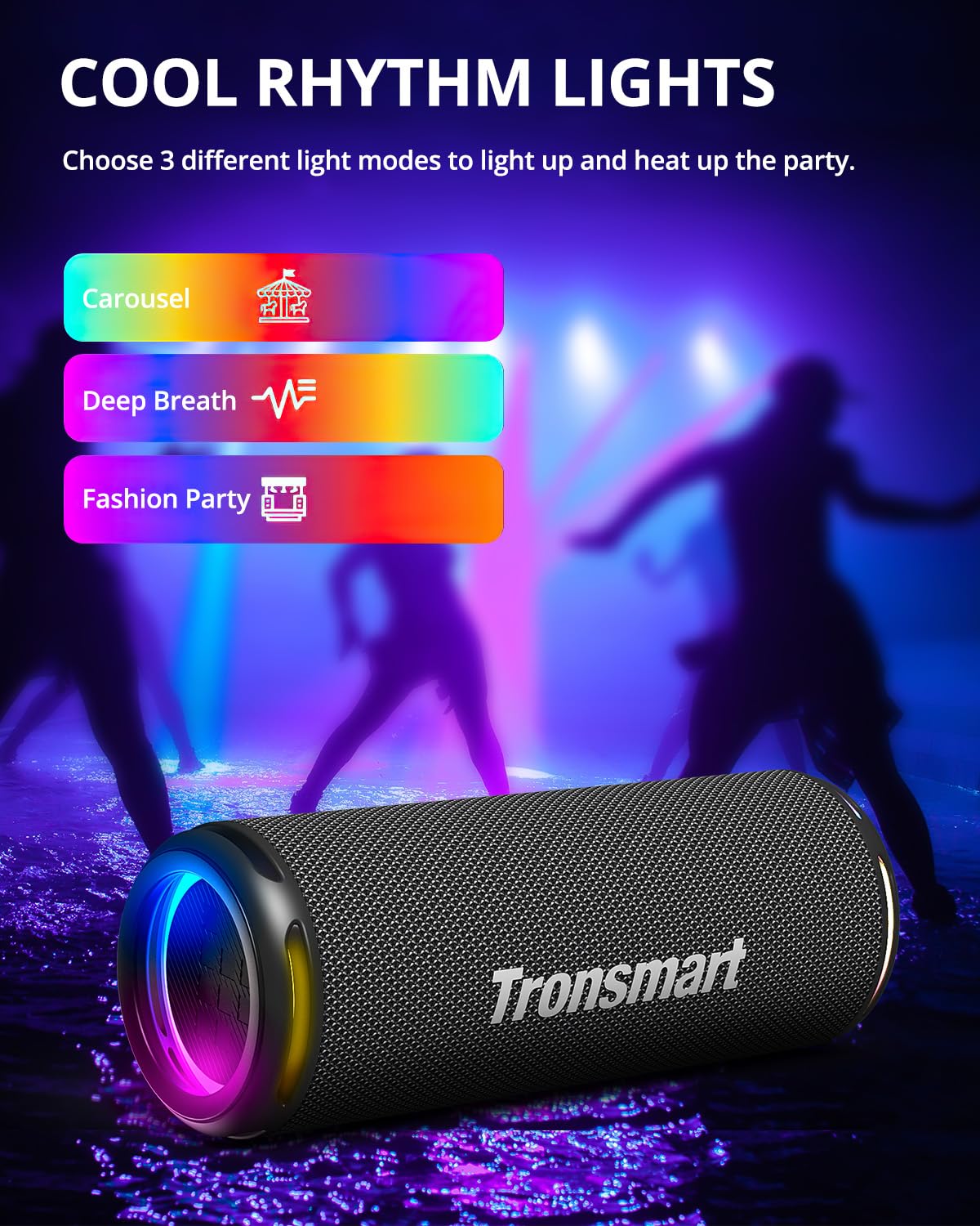 Foto 7 pulgar | Altavoz Bluetooth Portátil Tronsmart T7 Lite 24w Negro - Venta Internacional.