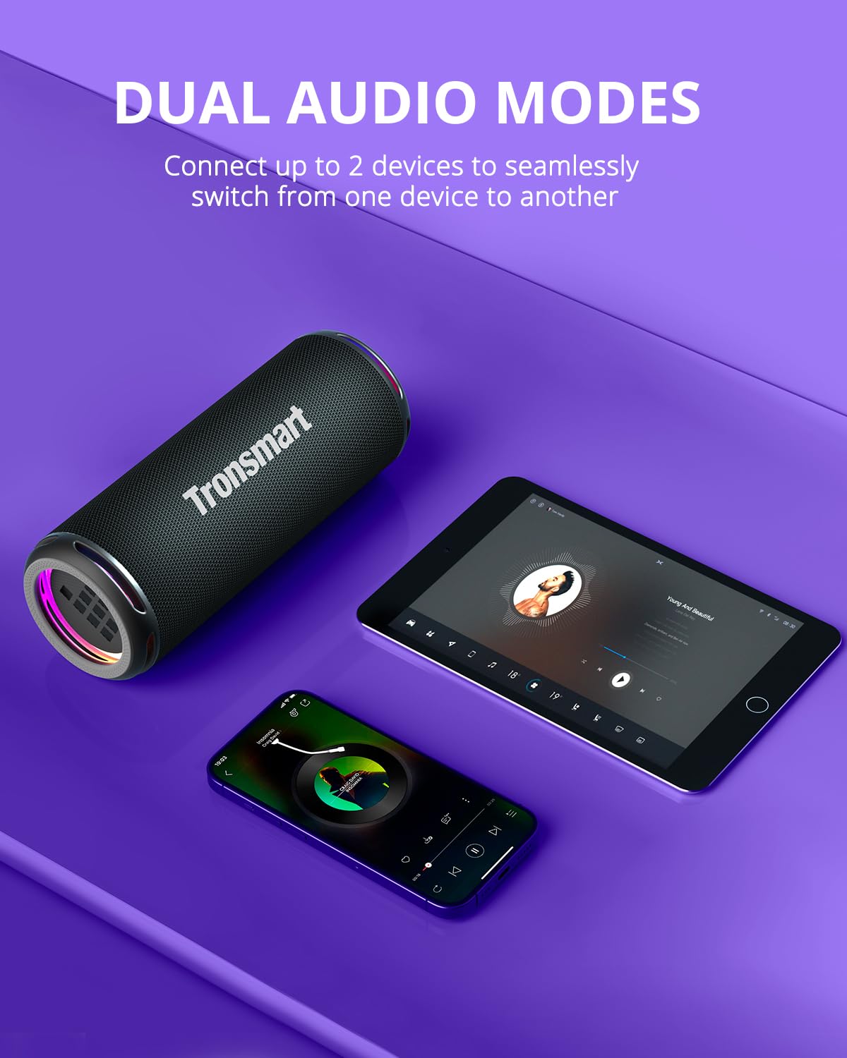 Foto 8 pulgar | Altavoz Bluetooth Portátil Tronsmart T7 Lite 24w Negro - Venta Internacional.