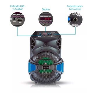 Foto 4 | Bocina Inalámbrica 12, Bluetooth, Luz Led, Tws Steelpro