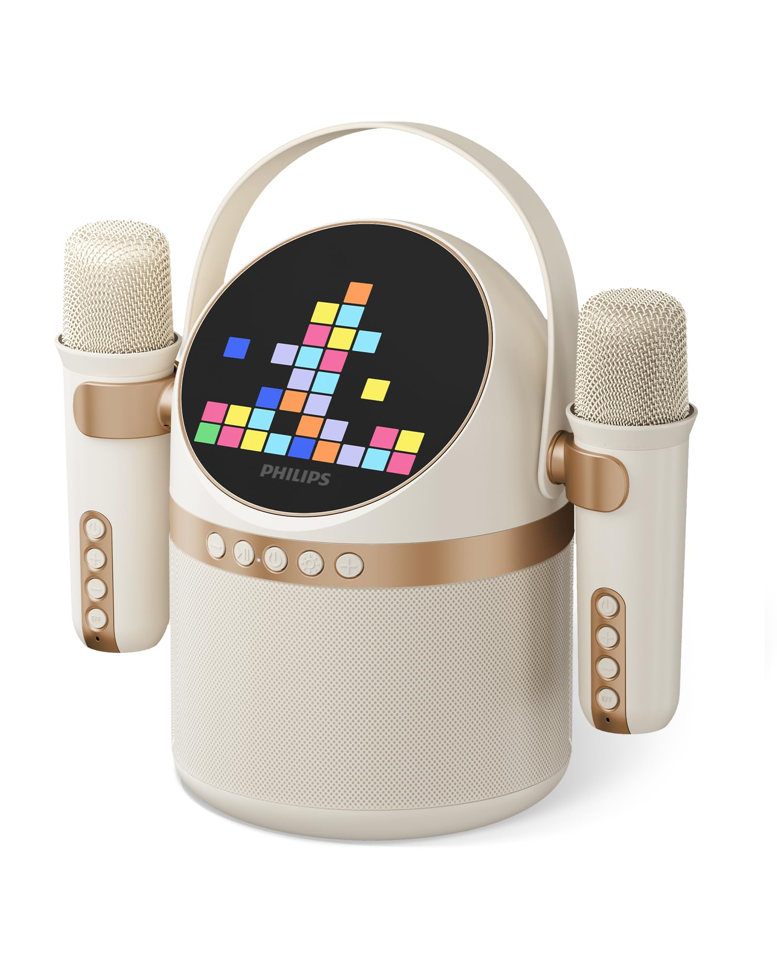 Máquina Portátil De Karaoke Philips S2508 Con 2 Micrófonos - Venta Internacional.