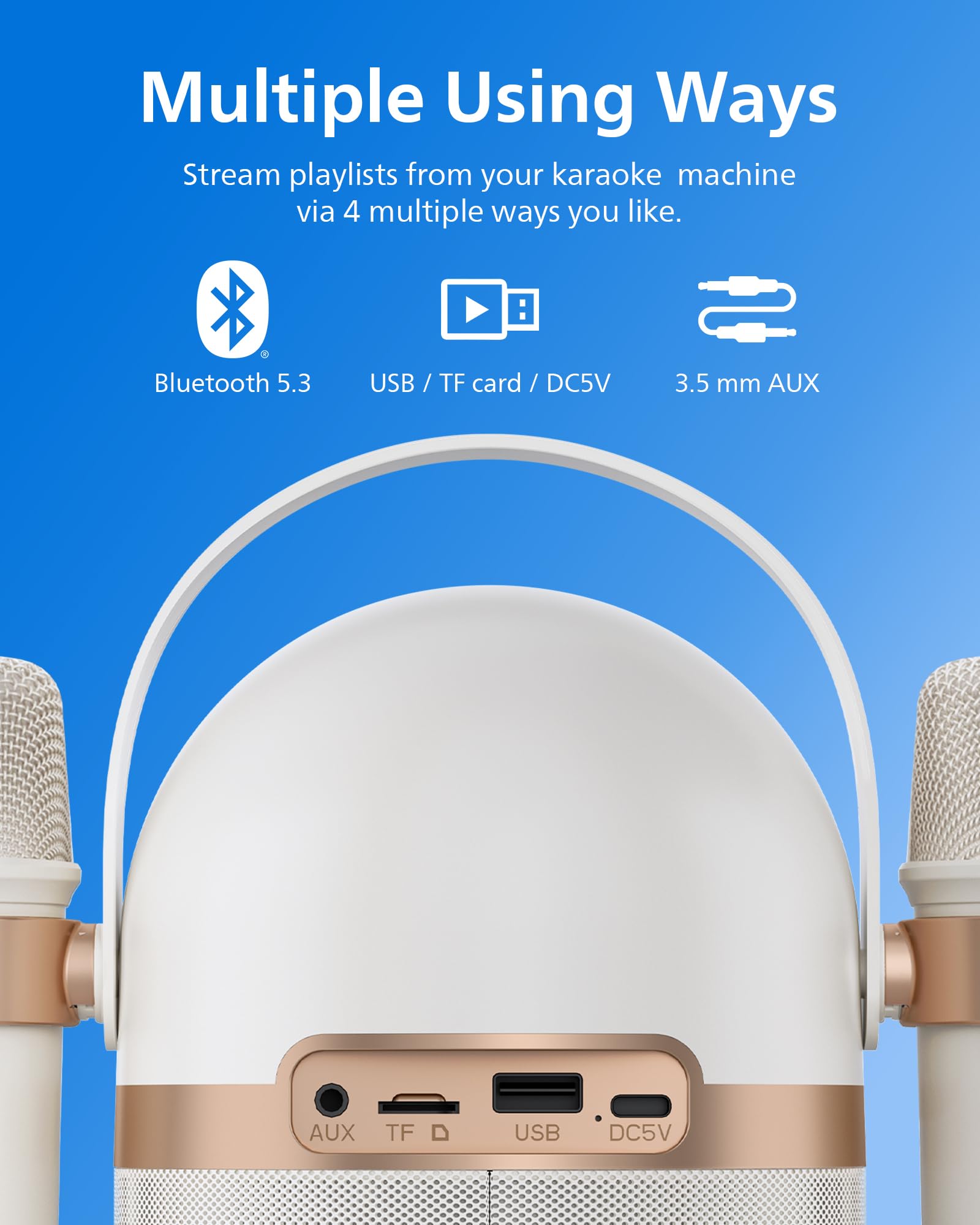 Foto 7 pulgar | Máquina Portátil De Karaoke Philips S2508 Con 2 Micrófonos - Venta Internacional.