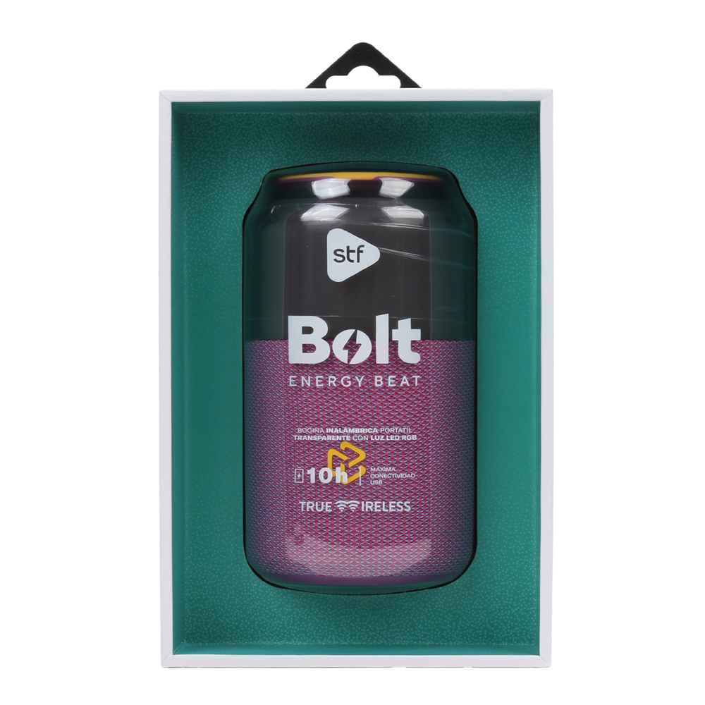 Foto 7 | Bocina Inalámbrica Portátil Stf Bolt 5w Protección Ipx3  Color Morado