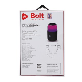 Foto 7 | Bocina Inalámbrica Portátil Stf Bolt 5w Protección Ipx3 Color Negro