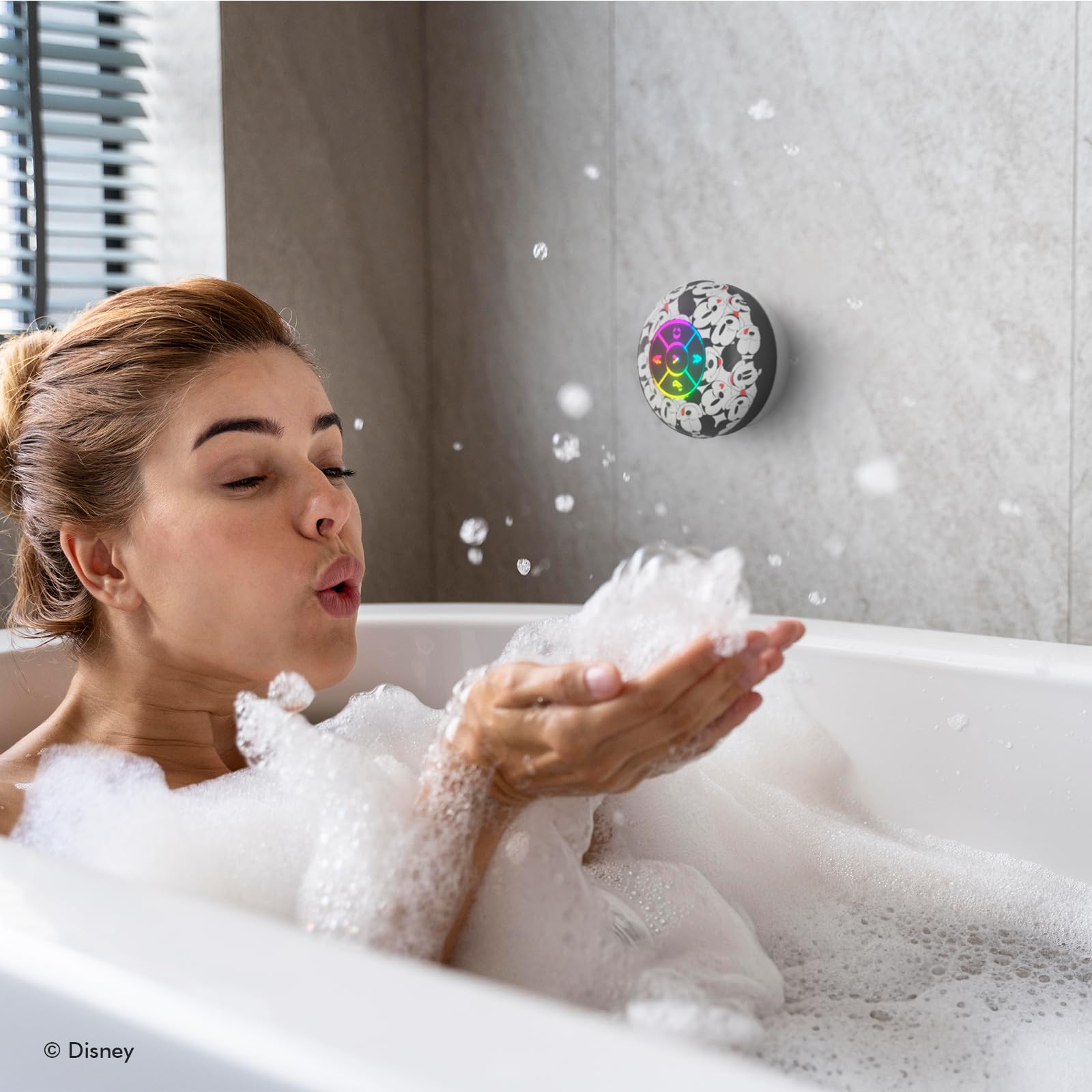 Foto 3 pulgar | Altavoz Bluetooth Para Ducha Ijoy Disney Mickey Mouse Led - Venta Internacional.