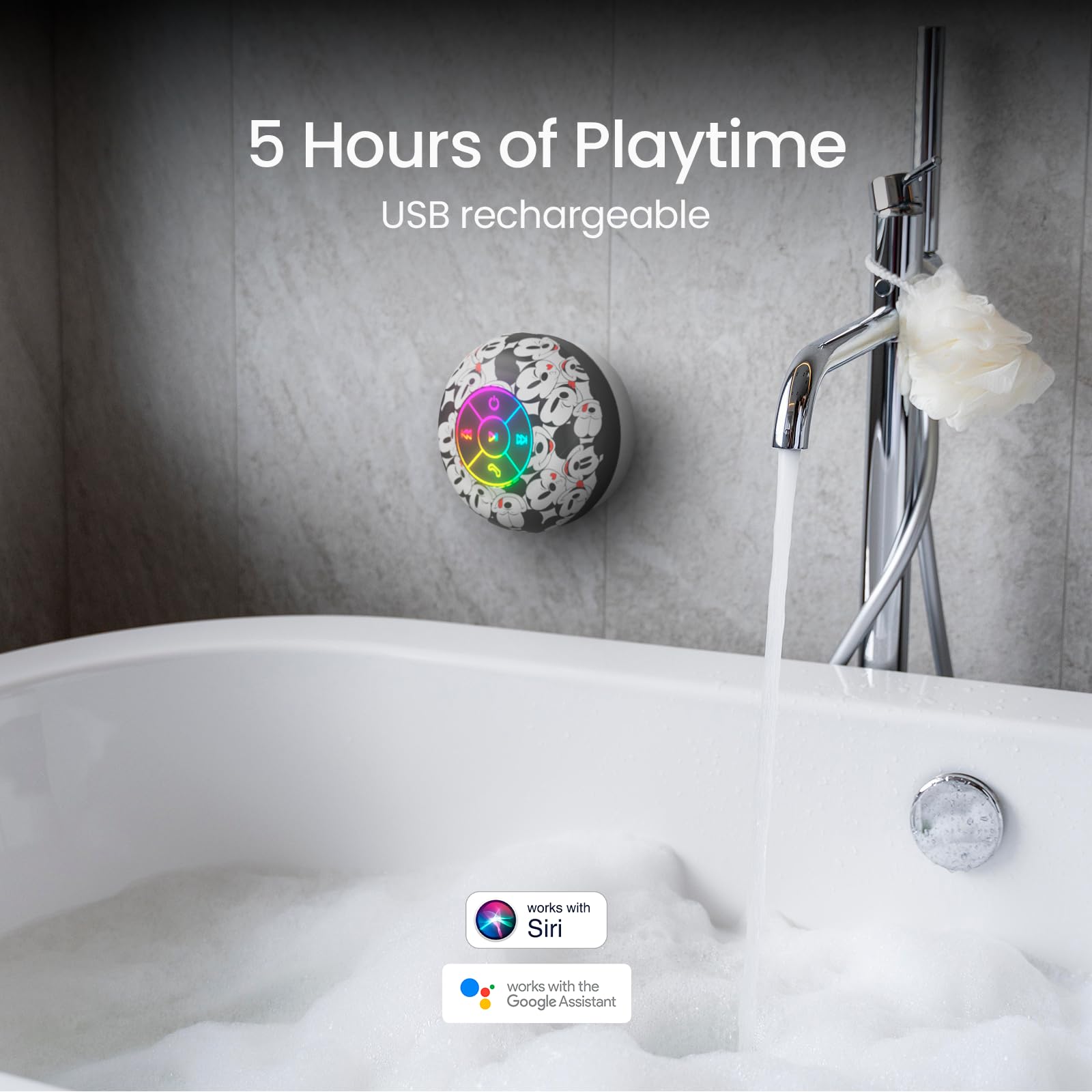 Foto 4 pulgar | Altavoz Bluetooth Para Ducha Ijoy Disney Mickey Mouse Led - Venta Internacional.