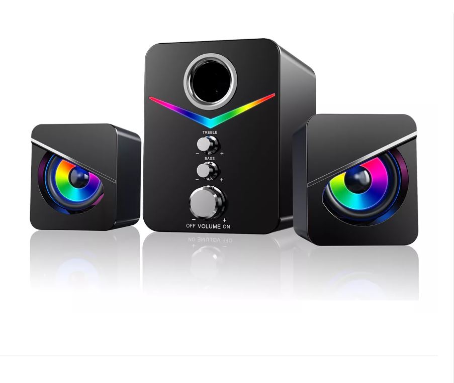 Foto 1 | Xtellar Bocinas Con Subwoofer Con Luces Rgb Led Para Pc/tv