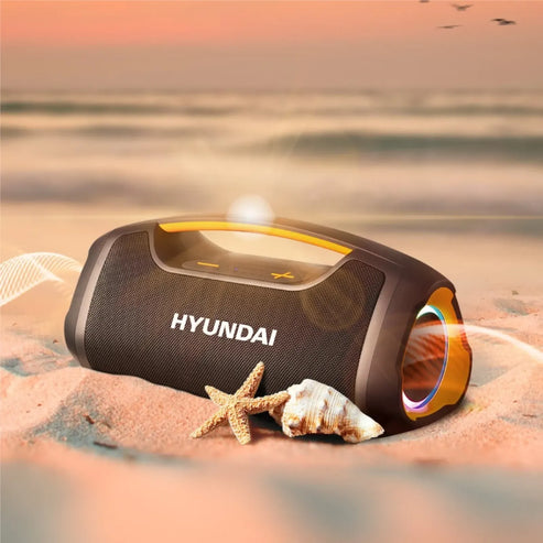 Foto 6 pulgar | Bocina Bluetooth Recargable Hyundai Negra Bluetooth HYSPT798