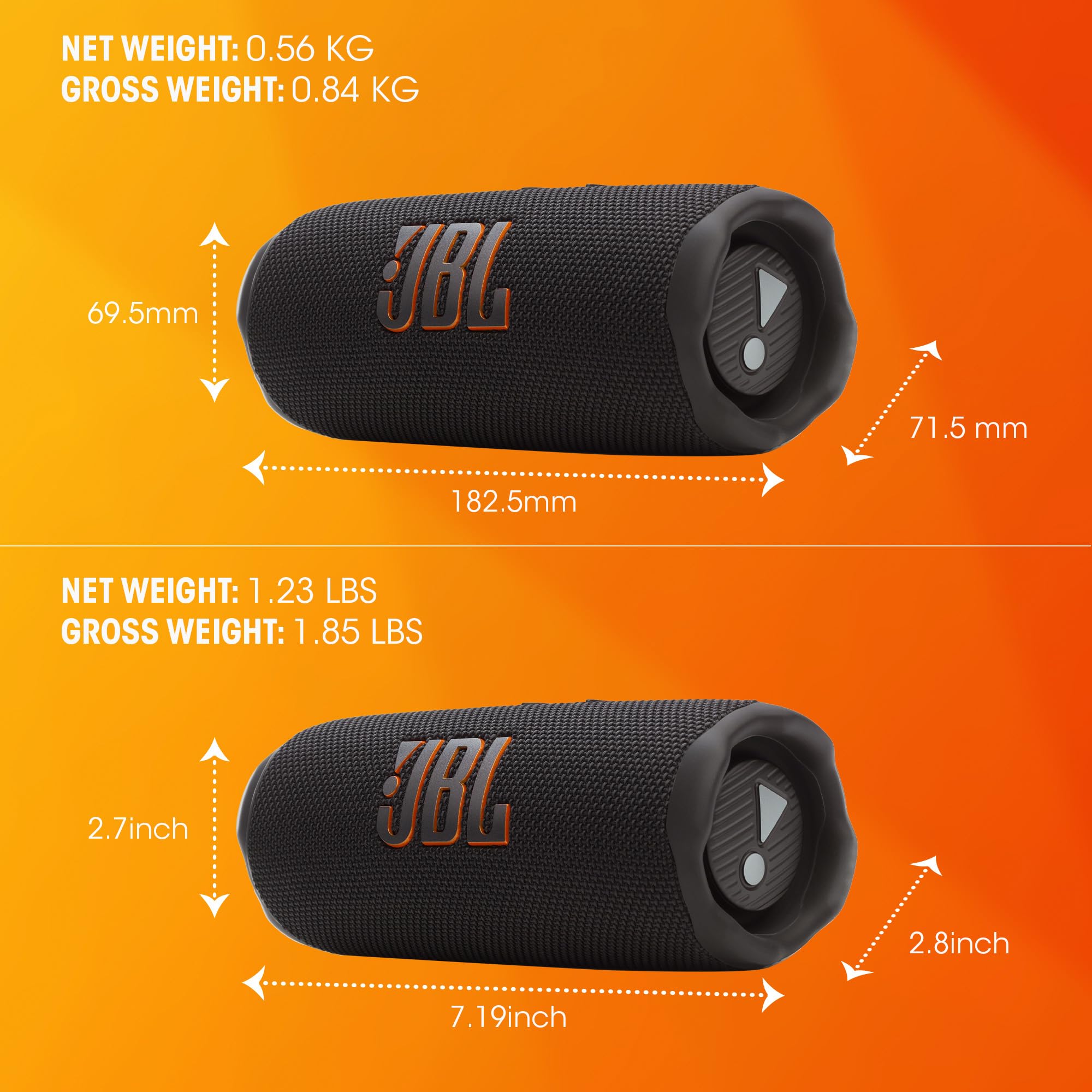 Foto 8 pulgar | Altavoz Portátil Jbl Flip 7 Impermeable A Prueba De Caídas Negro - Venta Internacional.