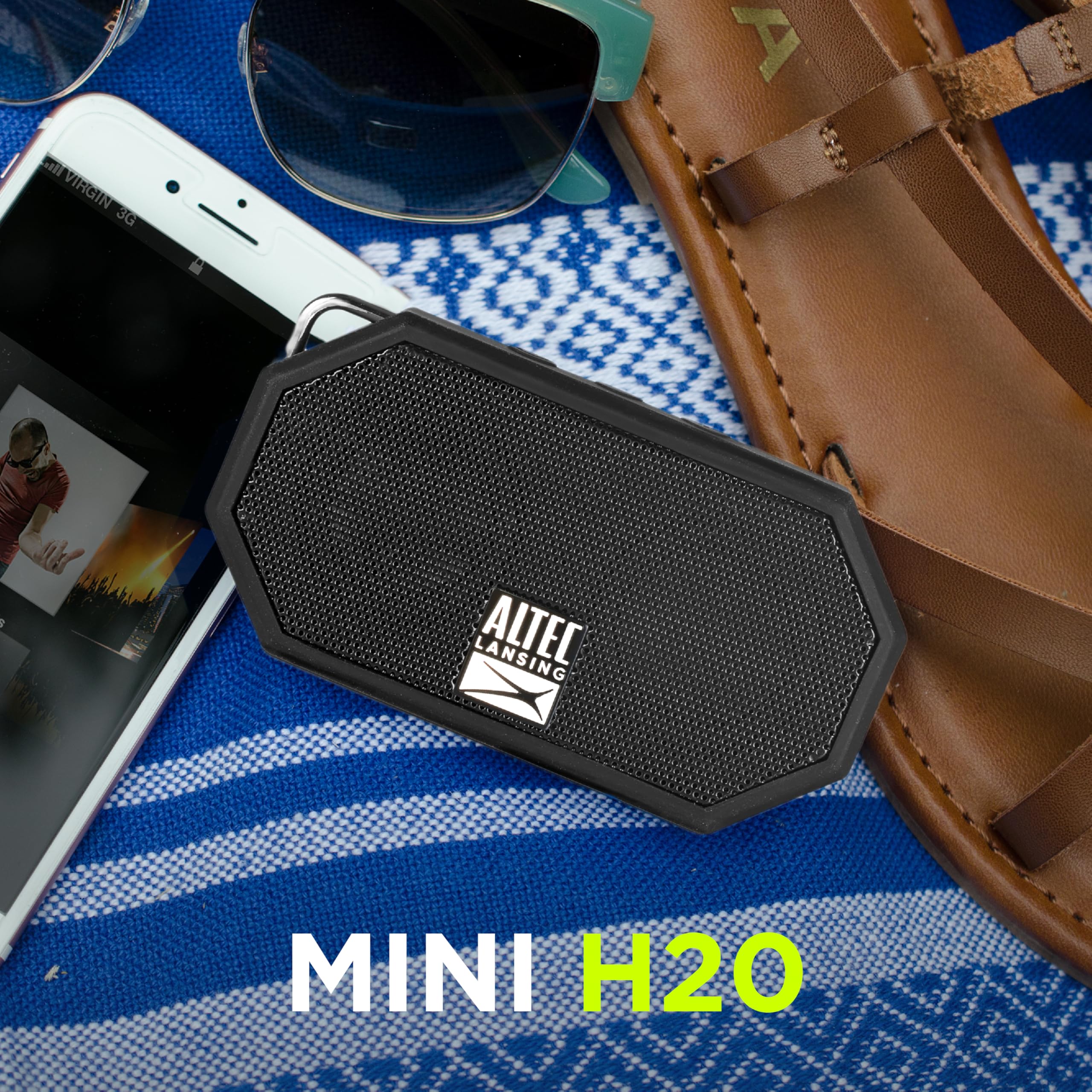 Foto 4 | Altavoz Bluetooth Impermeable Altec Lansing Mini H2o Negro - Venta Internacional.