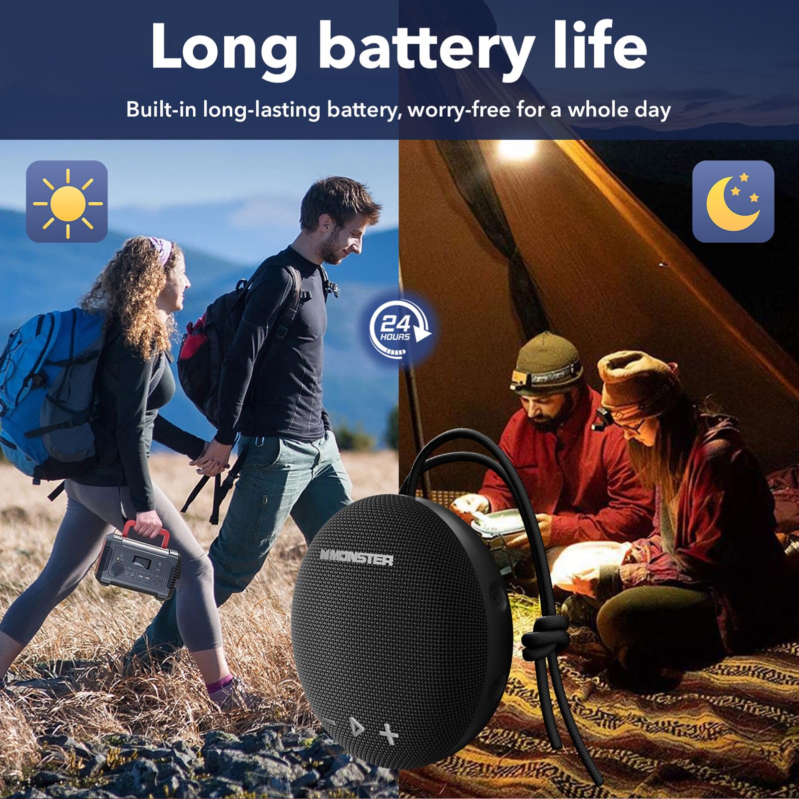 Foto 6 pulgar | Altavoz Bluetooth Monster Round One Ipx8 Resistente Al Agua - Venta Internacional.