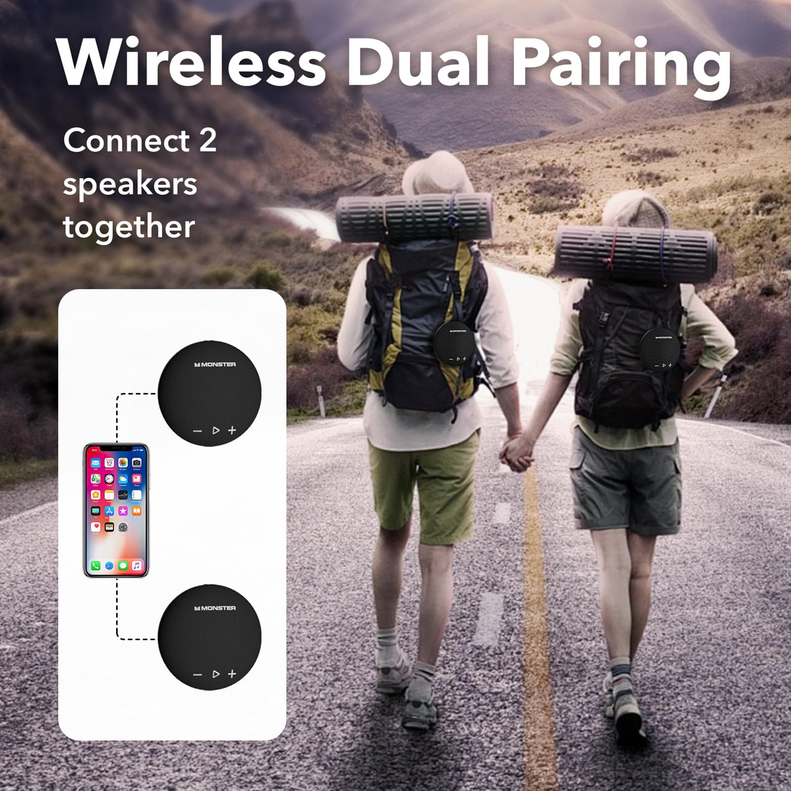 Foto 8 pulgar | Altavoz Bluetooth Monster Round One Ipx8 Resistente Al Agua - Venta Internacional.