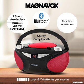 Foto 3 | Boombox Portátil Para Cd Magnavox Md6949 con Radio Am/fm y Bluetooth - Venta Internacional