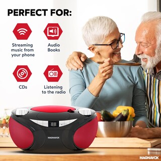 Foto 7 | Boombox Portátil Para Cd Magnavox Md6949 con Radio Am/fm y Bluetooth - Venta Internacional