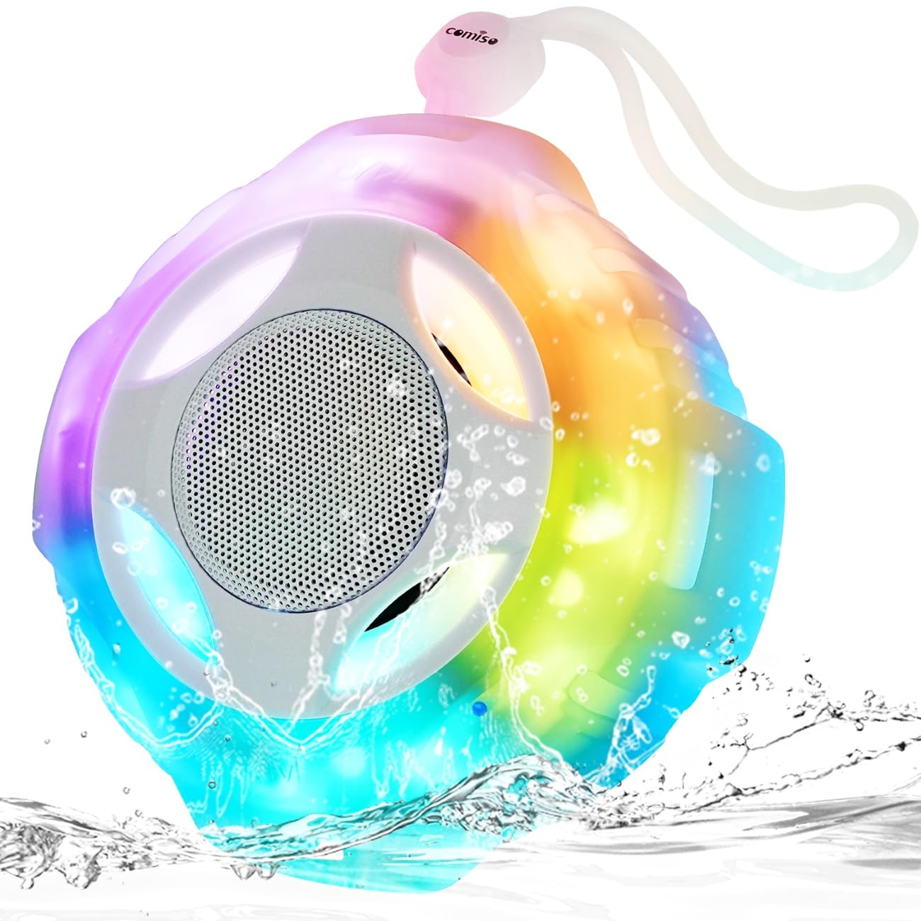Foto 1 | Altavoz Bluetooth Comiso Impermeable Ipx7 con Luz Led - Venta Internacional