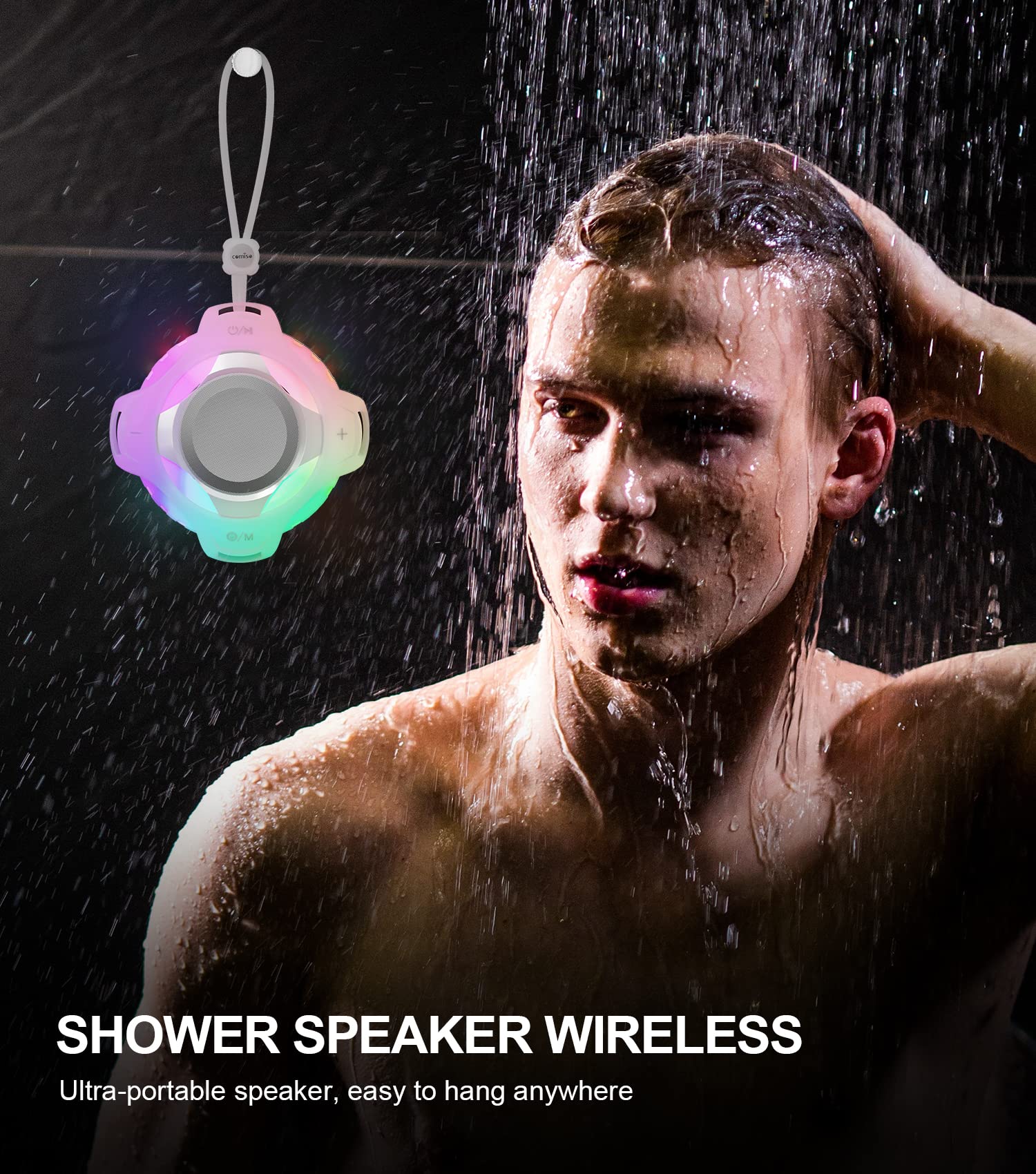 Foto 7 pulgar | Altavoz Bluetooth Comiso Impermeable Ipx7 con Luz Led - Venta Internacional