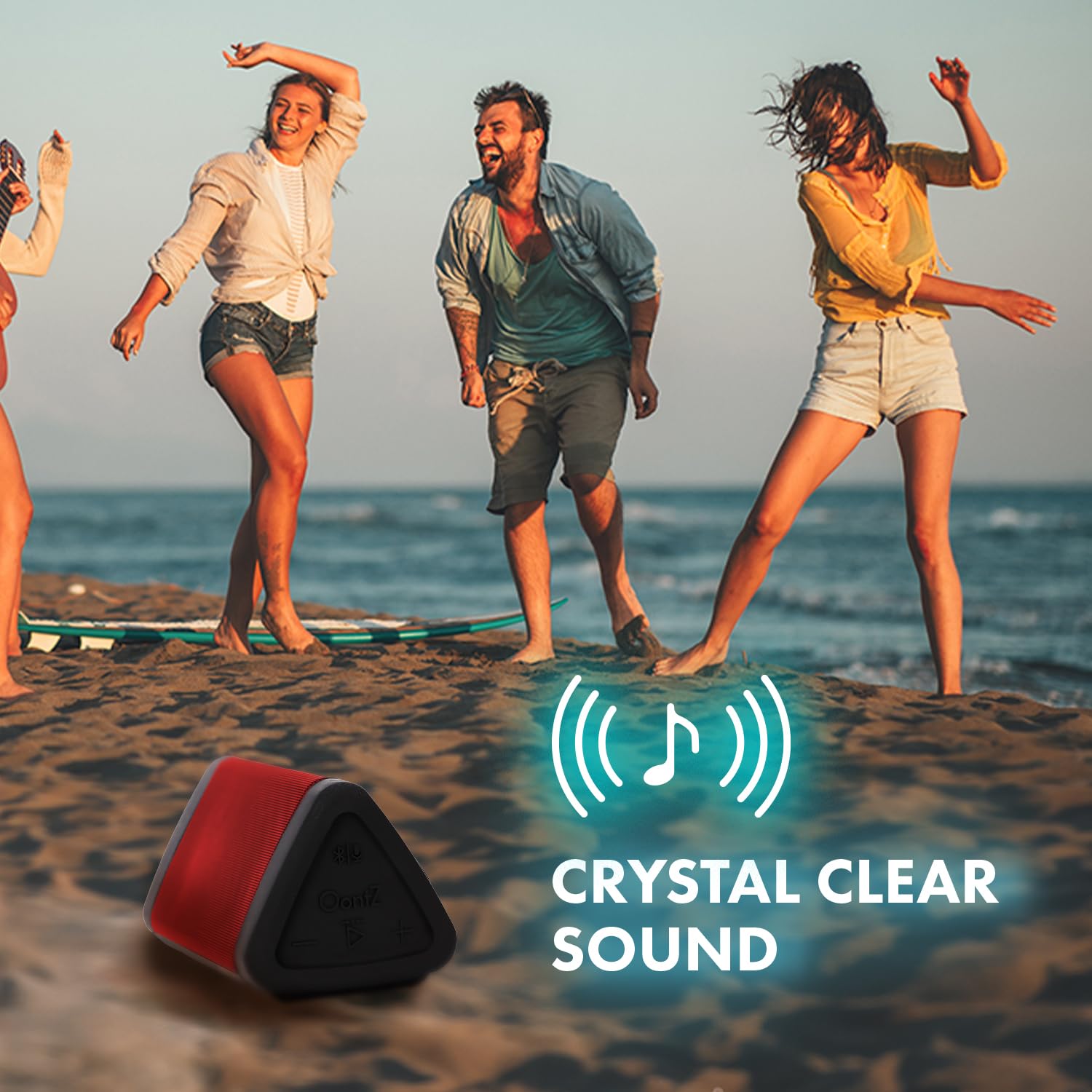 Foto 4 pulgar | Altavoz Bluetooth Cambridge SoundWorks OontZ Angle 3 Rojo - Venta Internacional