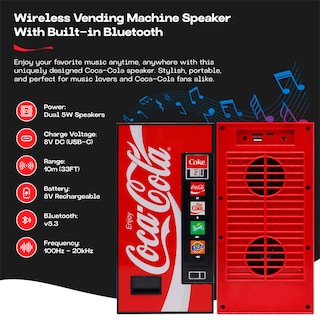 Foto 2 | Bocina Bt Coca-cola Vending Machine