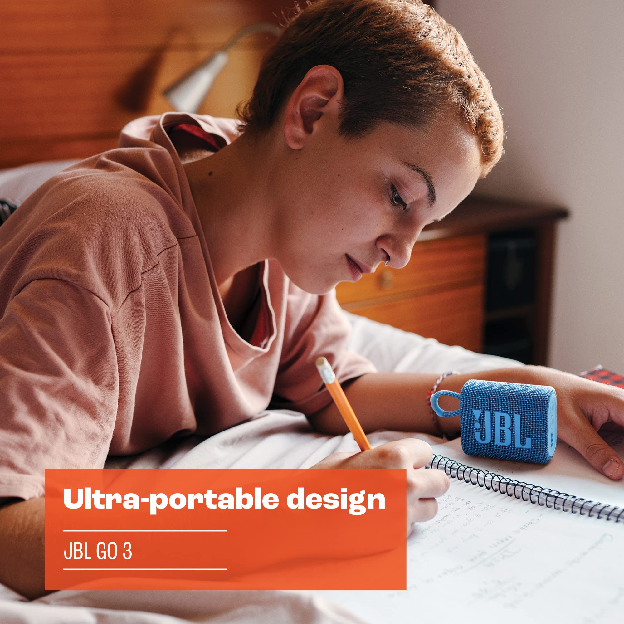 Foto 4 pulgar | Altavoz Bluetooth Portátil Jbl Go 3 Eco Waterproof Azul - Venta Internacional