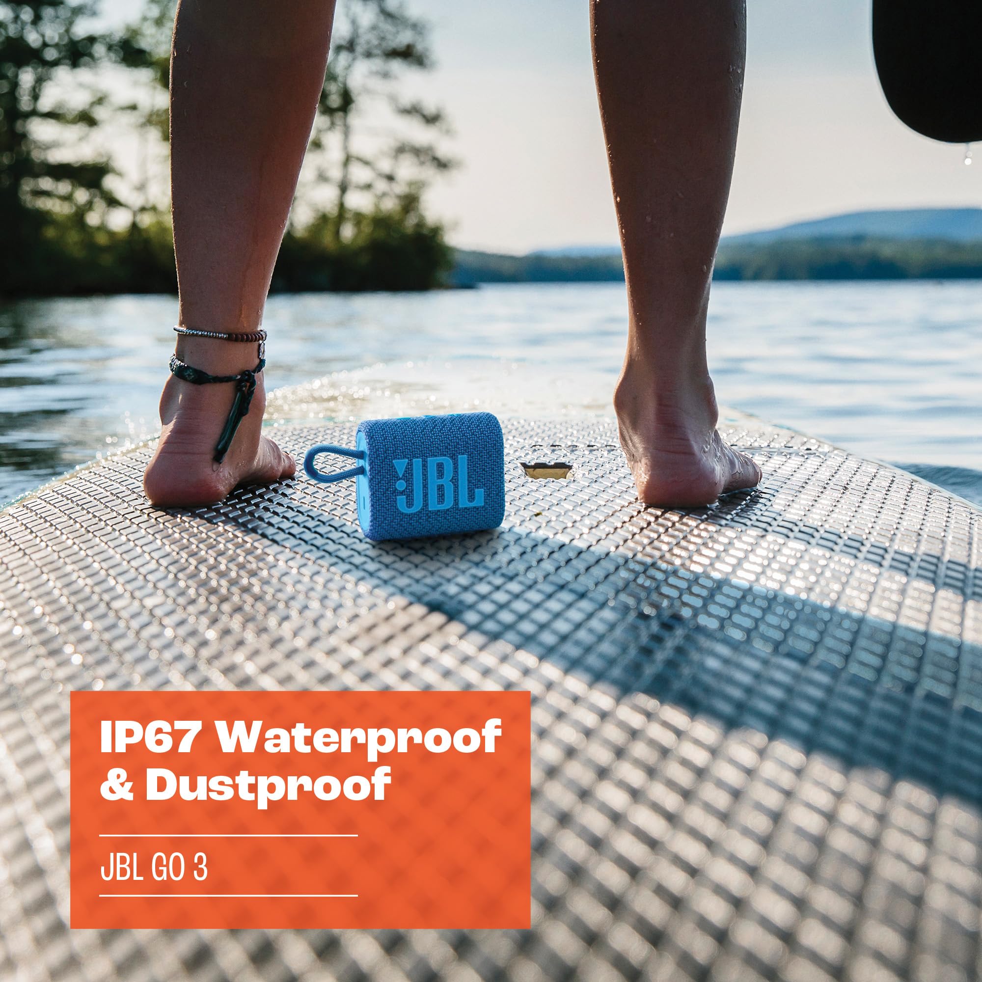 Foto 5 pulgar | Altavoz Bluetooth Portátil Jbl Go 3 Eco Waterproof Azul - Venta Internacional