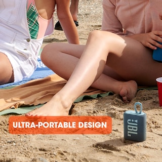 Foto 4 | Altavoz Portátil Jbl Go 3 Bluetooth Impermeable Gris - Venta Internacional