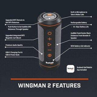 Foto 5 | Altavoz De Golf Bushnell Wingman 2 Con Distancias Gps Audibles - Venta Internacional.