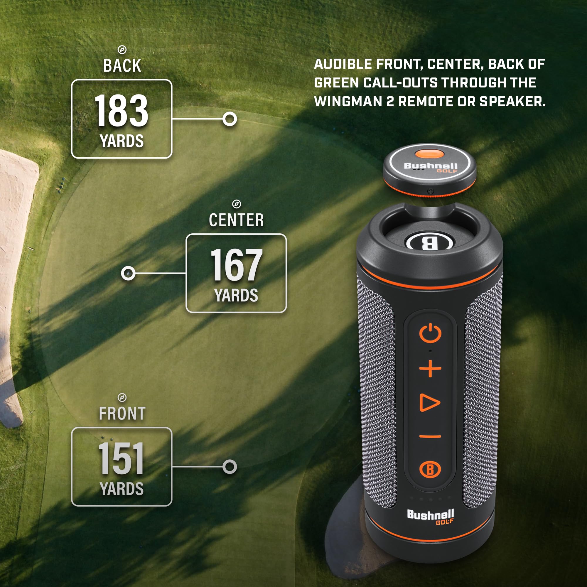 Foto 8 pulgar | Altavoz De Golf Bushnell Wingman 2 Con Distancias Gps Audibles - Venta Internacional.