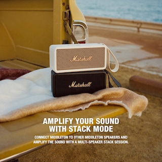 Foto 2 | Altavoz Bluetooth Portátil Marshall Middleton Negro - Venta Internacional
