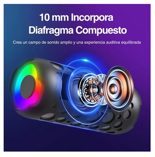 Foto 2 | Bocina Bluetooth Con Tws Audífonos Recargable Altavoz K045 Negro