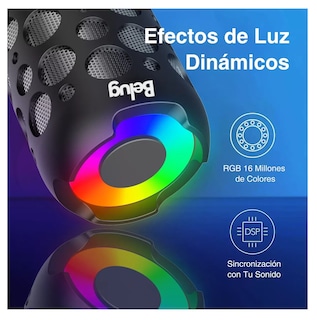 Foto 3 | Bocina Bluetooth Con Tws Audífonos Recargable Altavoz K045 Negro