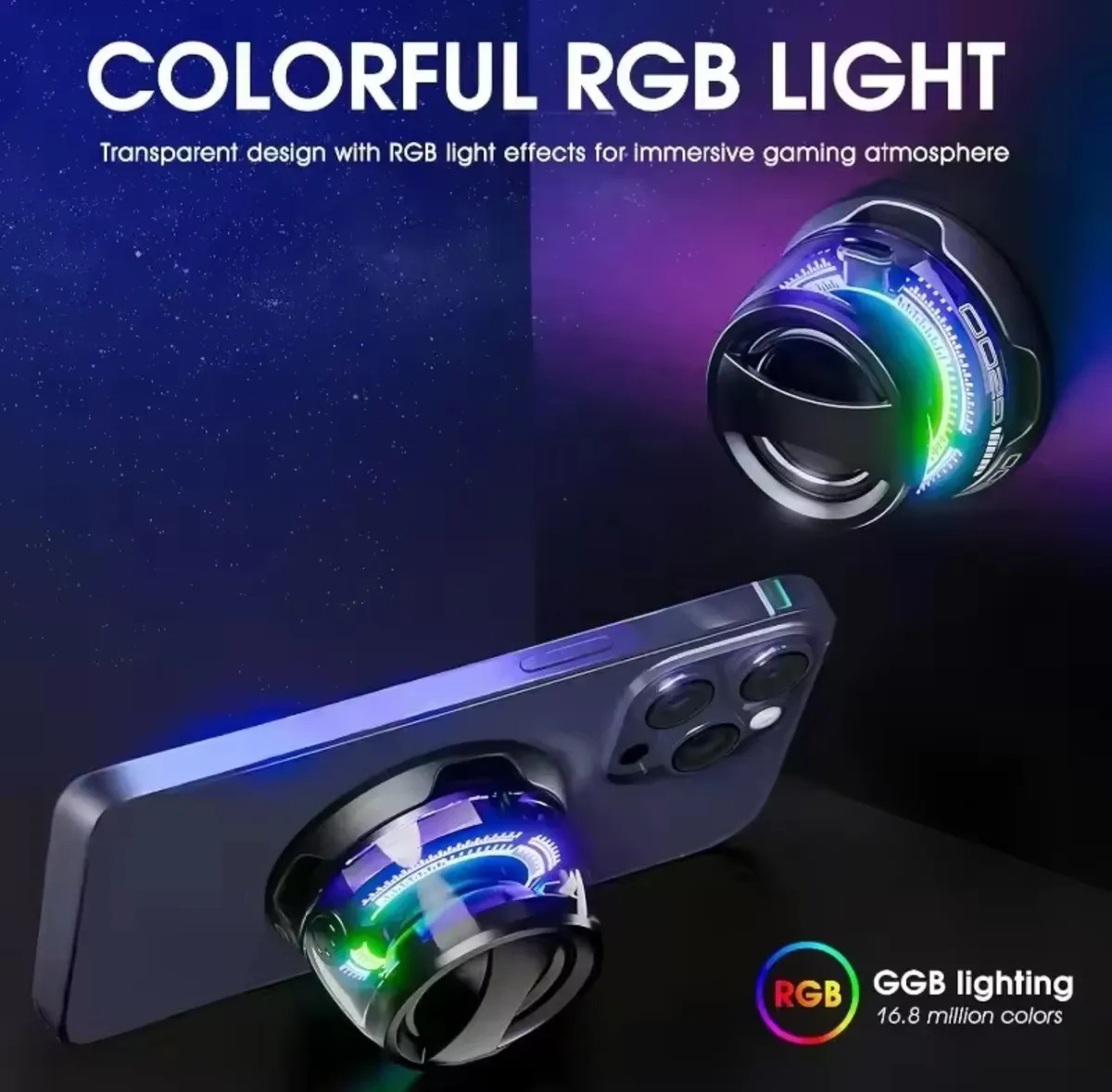 Foto 5 pulgar | 2 Bocinas Portátil Magnética Bluetooth Mini Luz Rgb