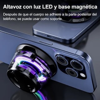 Foto 5 | 2 Bocinas Portátil Magnética Bluetooth Mini Luz Rgb