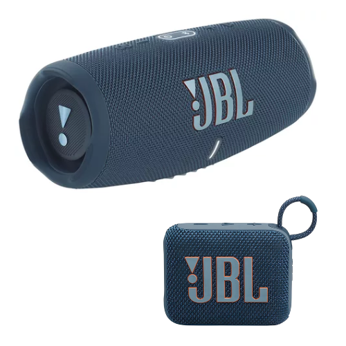 Foto 1 | Bocina JBL Azul Charge 5 + Go 4