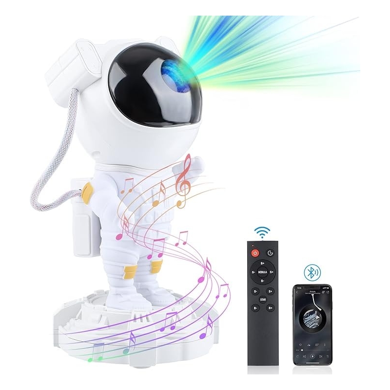 Foto 2 pulgar | Proyector Galaxy Con Led De Estrellas De Astronauta Y Sonido Bluetooth - Venta Internacional.