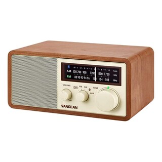 Foto 1 | Radio Sangean Wr-16 Am/fm - Armario De Madera Con Bluetooth, Color Marrón - Venta Internacional.