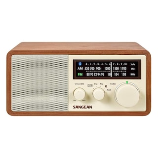 Foto 2 | Radio Sangean Wr-16 Am/fm - Armario De Madera Con Bluetooth, Color Marrón - Venta Internacional.