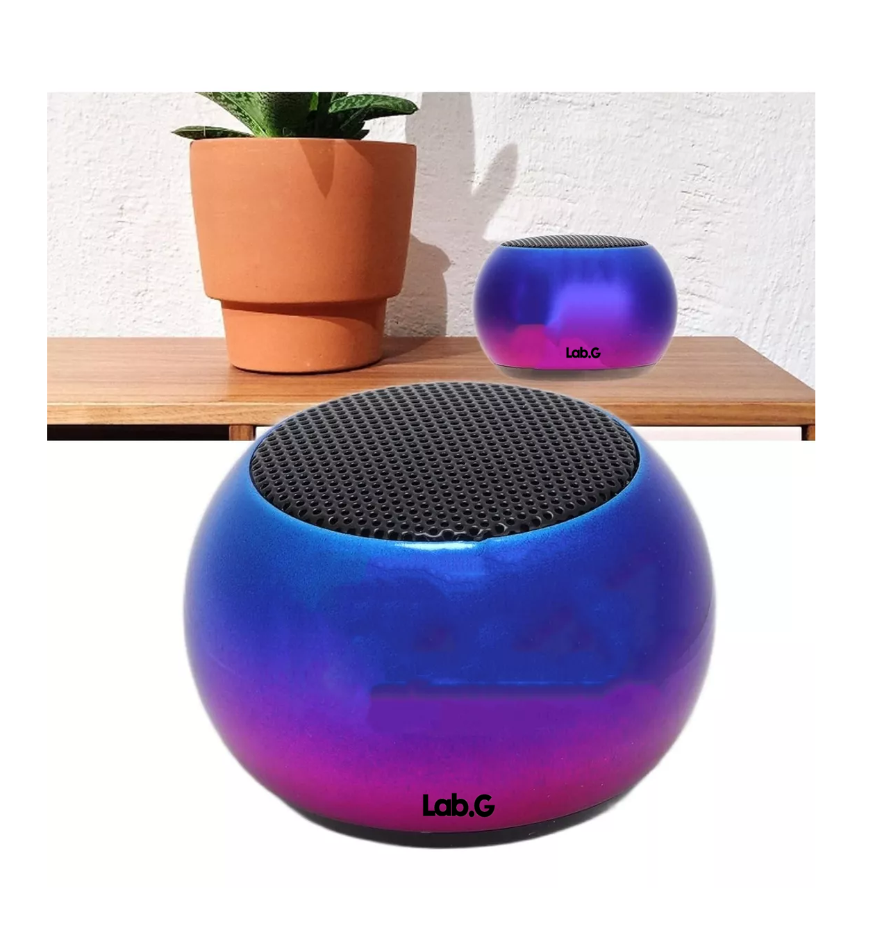 Foto 4 pulgar | Mini Altavoz Portátil Inalámbrico Bajo Tws Bluetooth Altavoz Azul