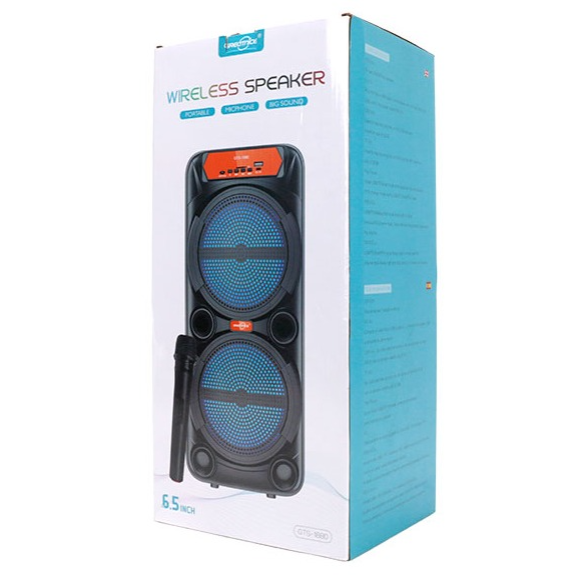 Foto 7 pulgar | Bocina Bluetooth Y Luz Led Con Micrófono Inalámbrico De 6*2 Pulgadas