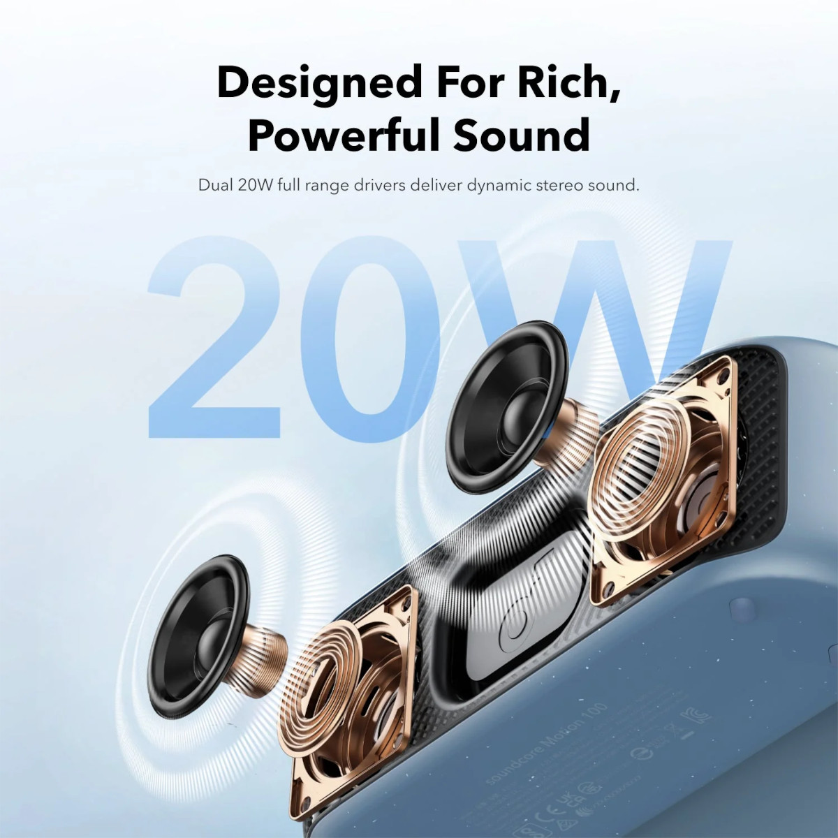 Foto 5 | Bocina Portátil Soundcore Motion 100 Resistente Agua Ipx7